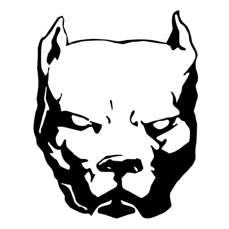 18CM*15CM Dangerous Dog Pitbull Car Sticker KK Vinyl Decals for Auto Motorcycle Accessories Sticker