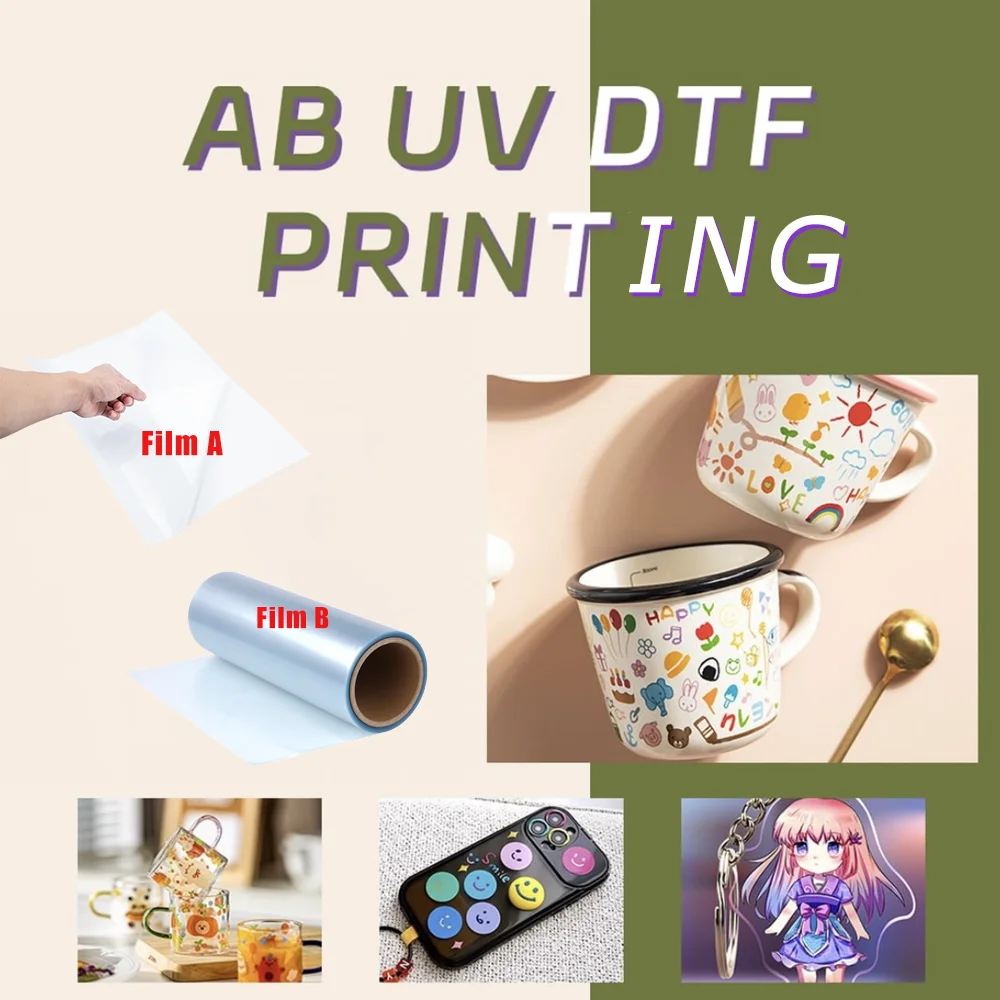 Imagem -05 - Dtf Filme b para Máquina de Laminação Impressora uv Plana Adesivos Xp600 1340 L1390 L1800 31cm 25m uv