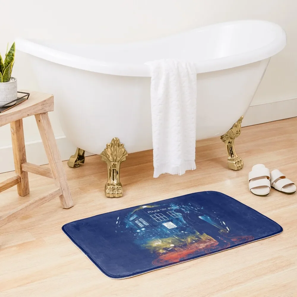 

11th time storm-rainbow version Bath Mat DoorEntrance Door Carpet In The Bathroom Mat
