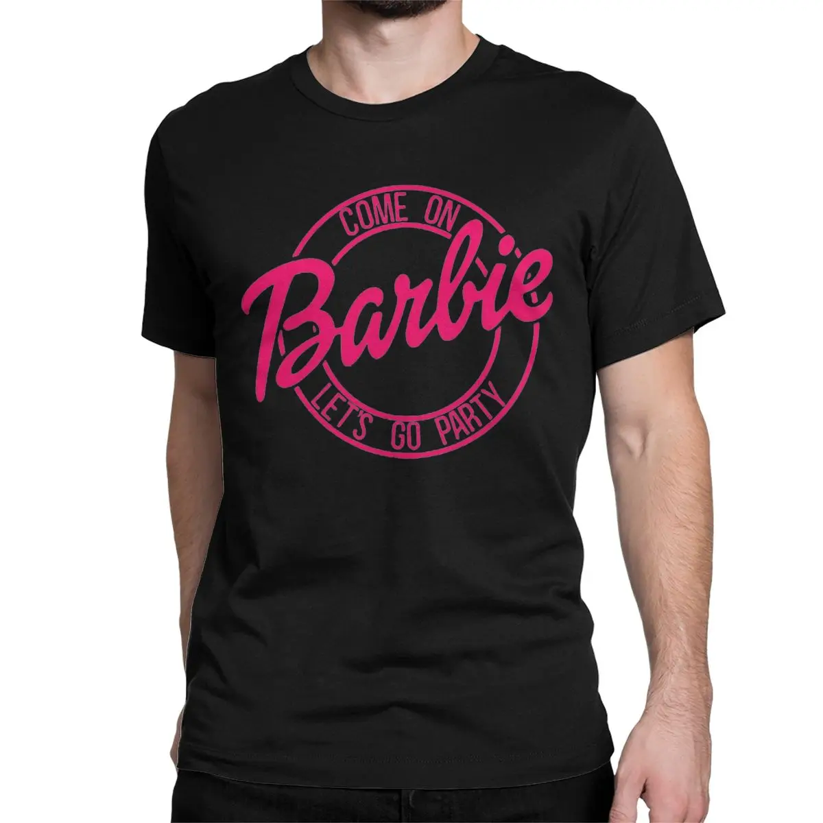 Barbie T Shirt Women Pink lovely T-Shirt girl Novelty Cotton Short Sleeve tshirt men summer Crewneck Tee Barbie Print Clothes