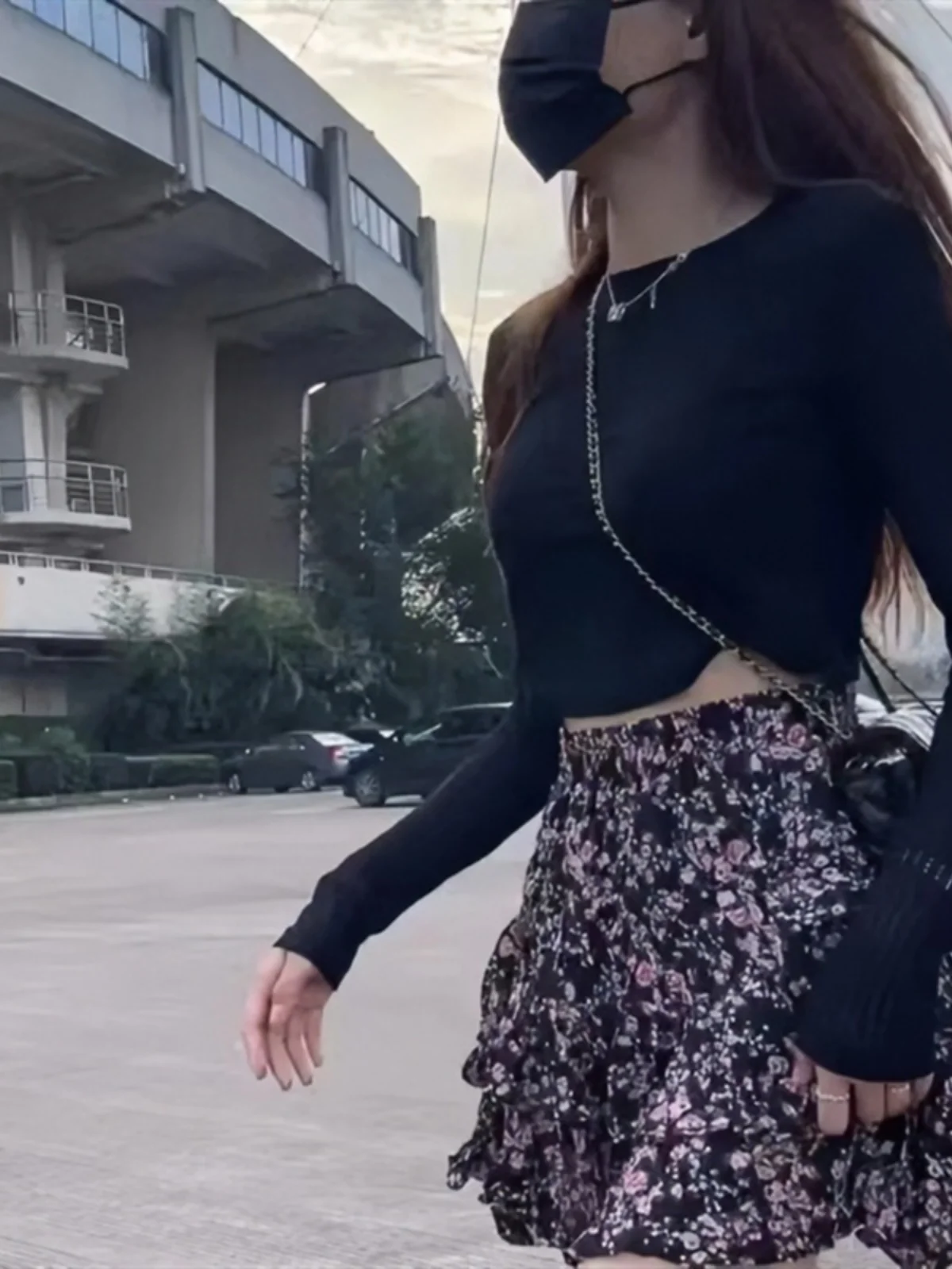 

Лето 2024, юбка трапециевидной формы с цветочным принтом Pure Desire, универсальная юбка-тортик, уличная юбка-миди для женщин