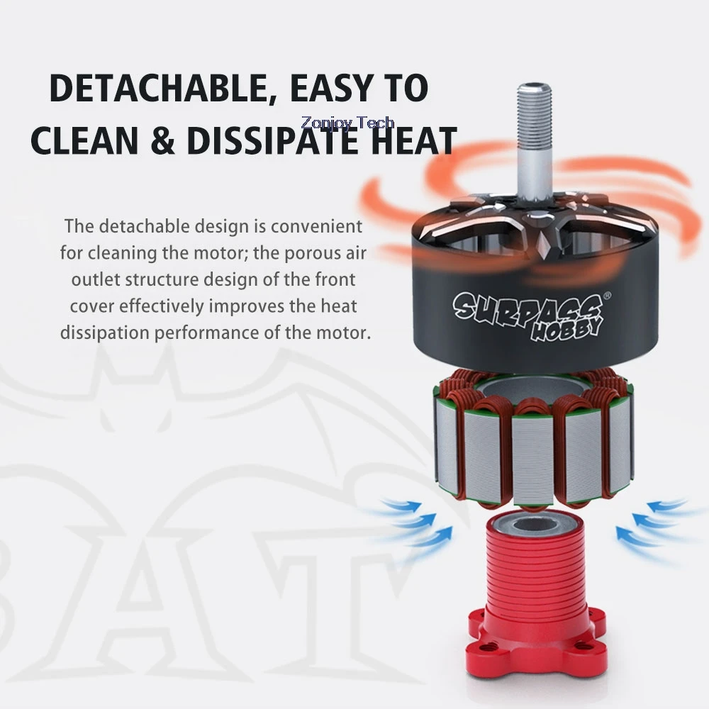 O novo 4PC S4214 400KV S4218 é adequado para o motor sem escova 6S de classe de competição de alta qualidade FPV de 12,13 polegadas