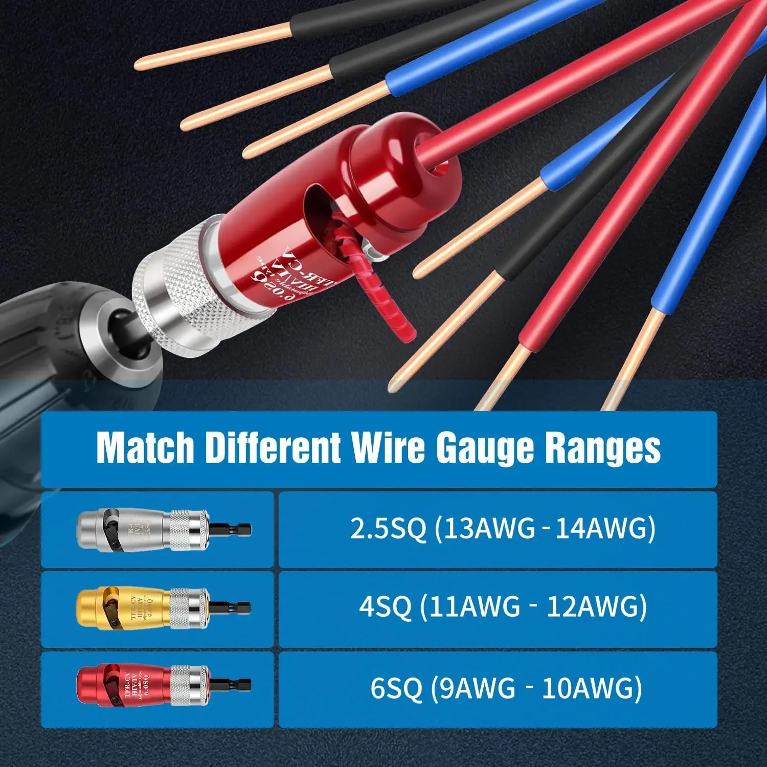 Electric Wire Stripper for 2.5/4/6 Square Wire Cable Automatic Stripping Tool Electric Wire Peeling Machine for Electrician image 2