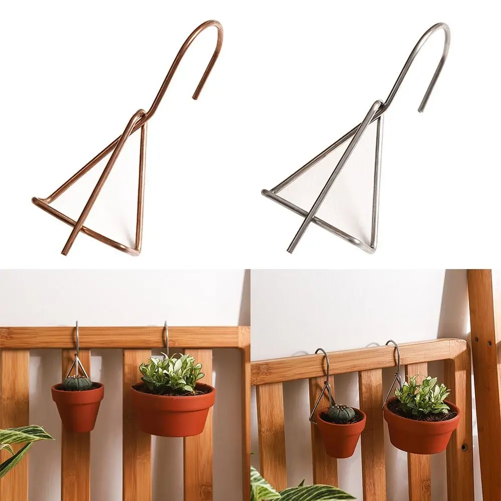 Garden Supplies Pot Hanger Hook Easy to Use Stainless steel Terracotta Pots Hangers Save Space Durable