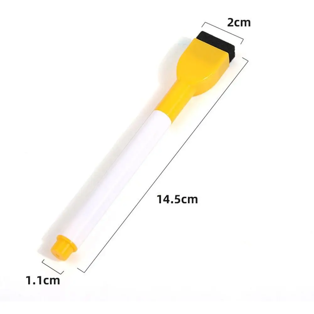 ปากกาไวท์บอร์ดลบได้ปากกาเมจิกแบบมีแปรงกันน้ำพร้อมแม่เหล็กปากกาวาด12สีสำหรับกราฟฟิตีของเด็ก