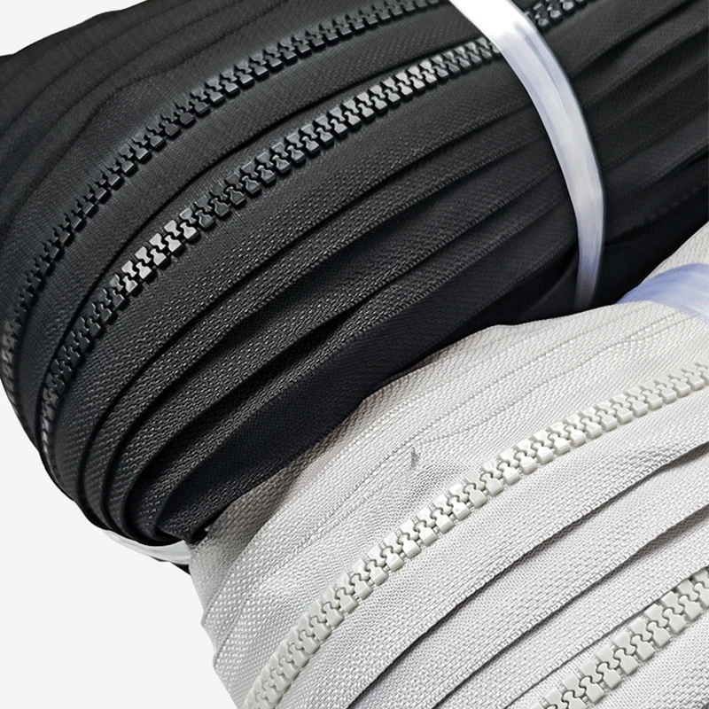 

5/10Meters Meetee 5# Sewing Resin Zippers Open End Zipper Tape Pockrt Jacket Closure Zips Luggage Garment Zip Repair Replce Kit