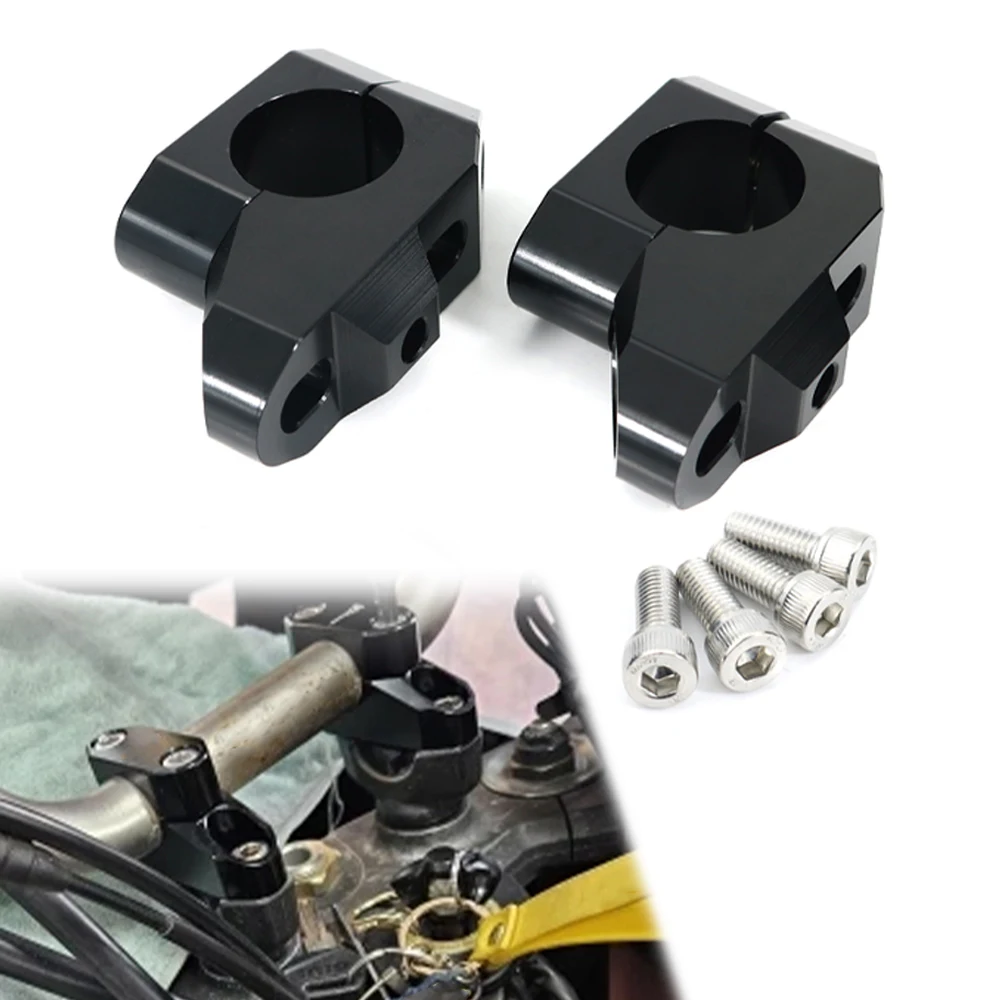 

28mm 1 1/8" Offset Handlebar Risers Back Moved Fat Bar Riser Fit for KOVE 450 RALLY 2024 2025 Motorcycle kove 450 Handle Clamp