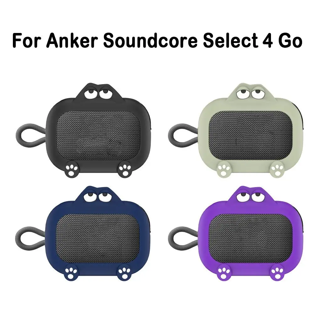 Capa de alto-falante de silicone dos desenhos animados manga protetora à prova de poeira à prova de choque capa para anker soundcore select 4 go