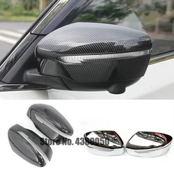 For Nissan QASHQAI J11 2014-2020 Car rearview mirror cover cover trim ABS Chrome Car Accessories Styling
