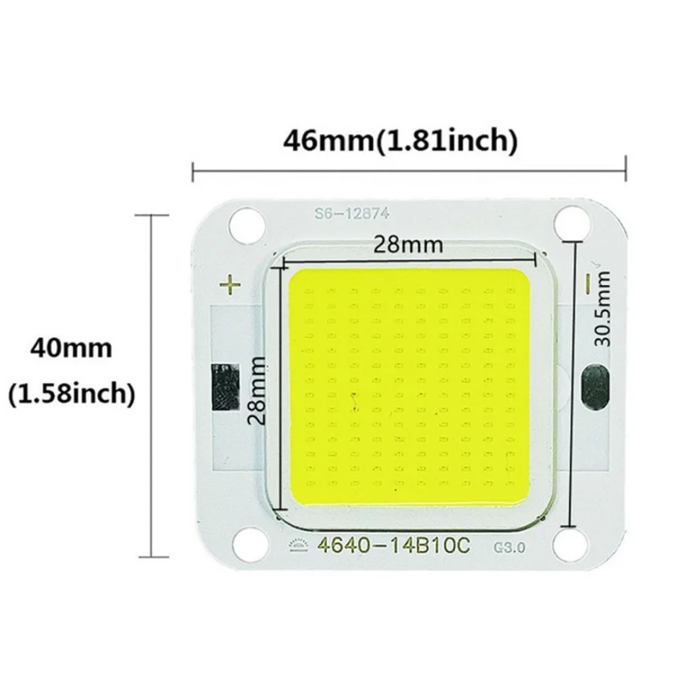 LED COB Chip 10W 20W 40W 50W 60W 70W High Power DC27-36V Diode LED Lamp Beads for Flood Light Spot Light Bulb DIY