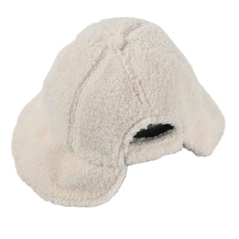 

Женская зимняя толстая теплая шляпа-ведро из искусственного флиса, однотонная, с широкими полями, солнцезащитная кепка с и кепка