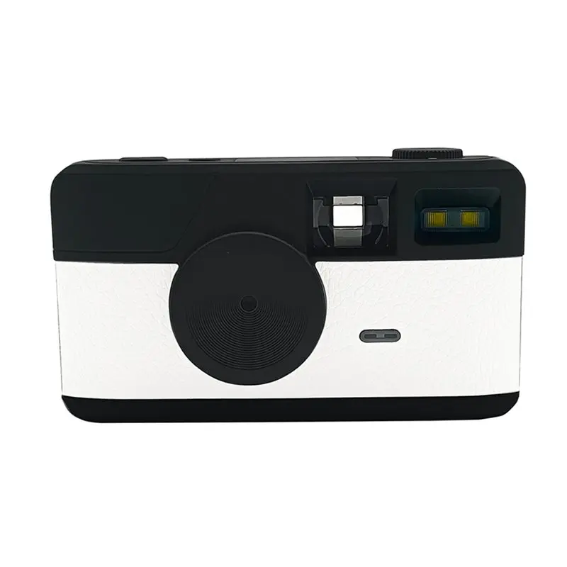 【a10r】camara-sin-pantalla-retro-vintage-mini-camara-digital-sin-pantalla-con-flash-led-y-contador-blanco