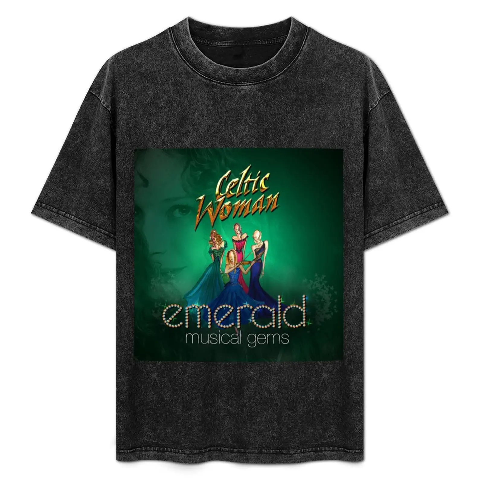 

Celtic Woman emerald musical gems T-Shirt customs quick drying boys whites summer clothes oversized t shirt men