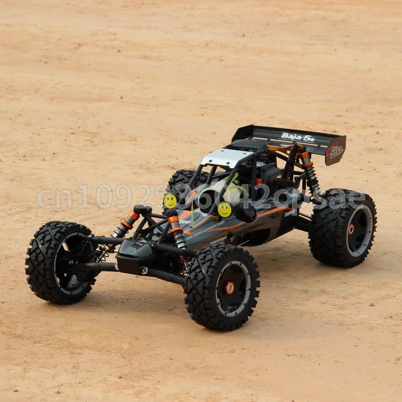 

Big Boys Gift Gunmetal Main Chassis Baja 5b RTR 1/5th scale 2WD Buggy with Fuelie 30.5cc Engine and Heavy Beadlocks
