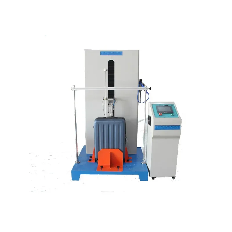 Customized on demand Hexagonal drop testing device manufacturer luggage roller impact testing machine suitcase testing