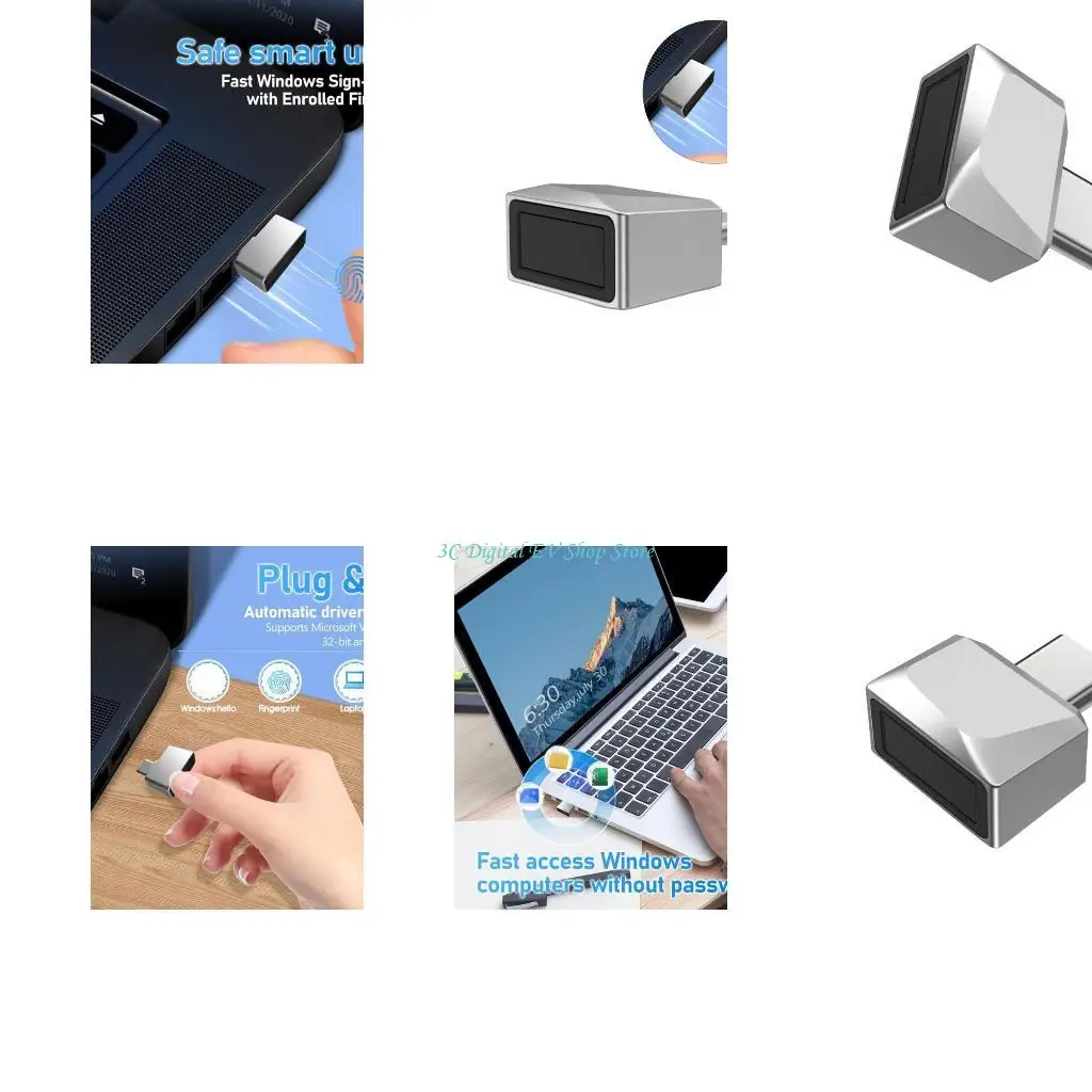 

E74D Type C USB-устройство входа в систему для считывания отпечатков пальцев для повышения безопасности окон