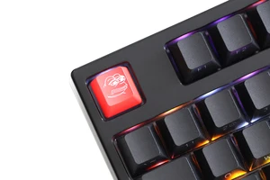 Kebaruan Bersinar Melalui Penutup Tombol ABS Terukir kembali menyala hitam merah r1 ESC Katak Sedih THX meme Tren Internet 12 keycaps penjualan terbaik hitam - №