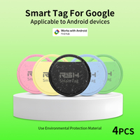 RSH 4PCS Smart Home Tracker Pets Wallet Luggage Locator Cat Anti Loss Android Smart Tag for Samsung Work With Google's Find Hub