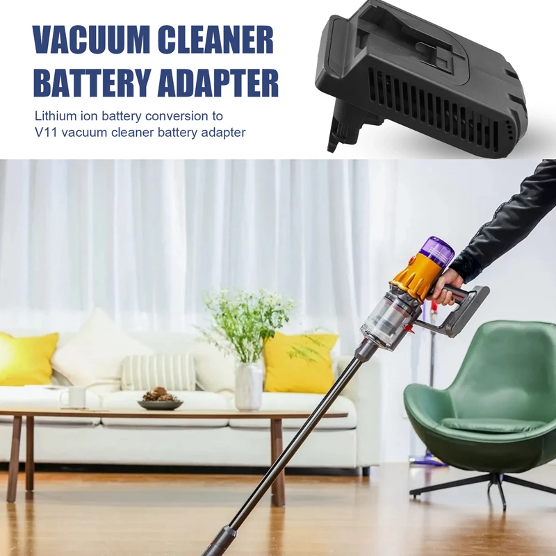 Battery Adapter For Milwaukee 18V Li-Ion Battery Convert To For Dyson V11 Vacuum Cleaner MIL18V11