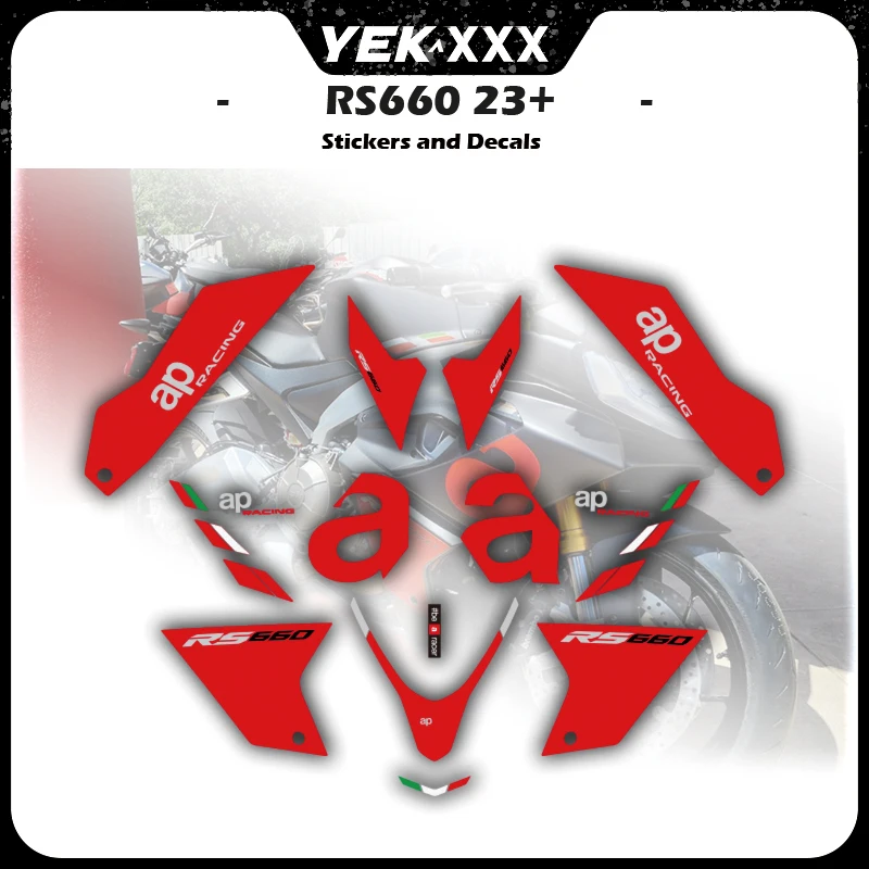 New OEM Replica Special Color Fairing Shell Sticker Decal ALL Logo 2023 RS660 For Aprilia RS660 2021 2022 2023 2024