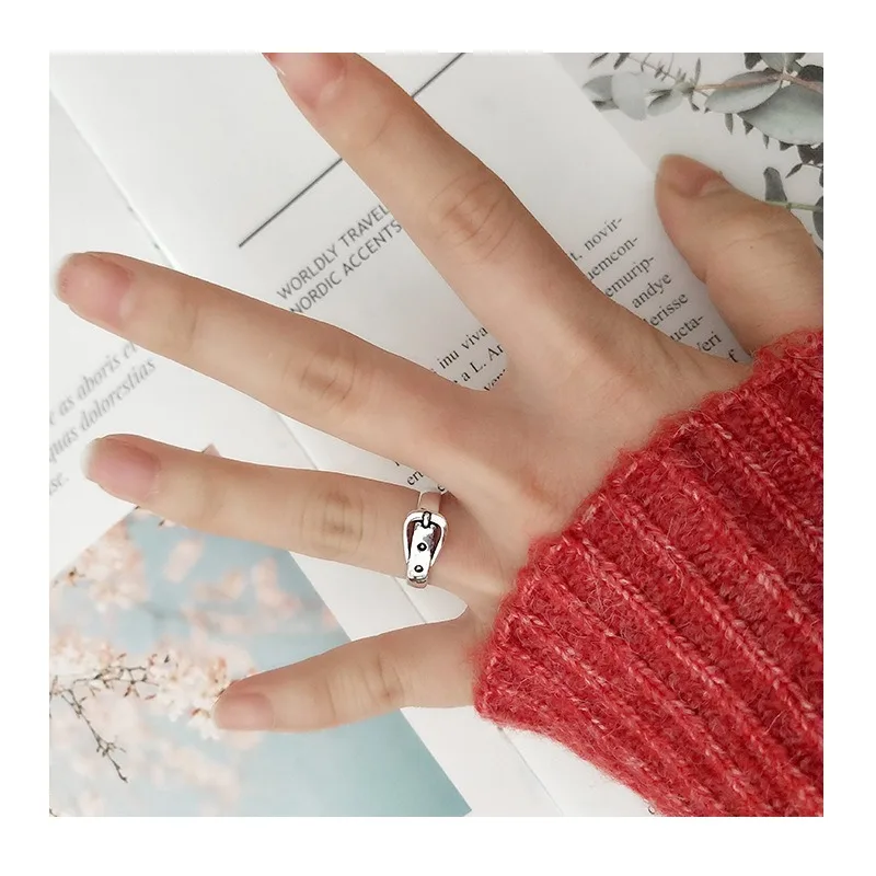 Anillo Retro Popular, Anillo de Cinturón Sencillo, Anillo de Moda con Personalidad y Tendencia, Anillo Abierto de Gran Demanda