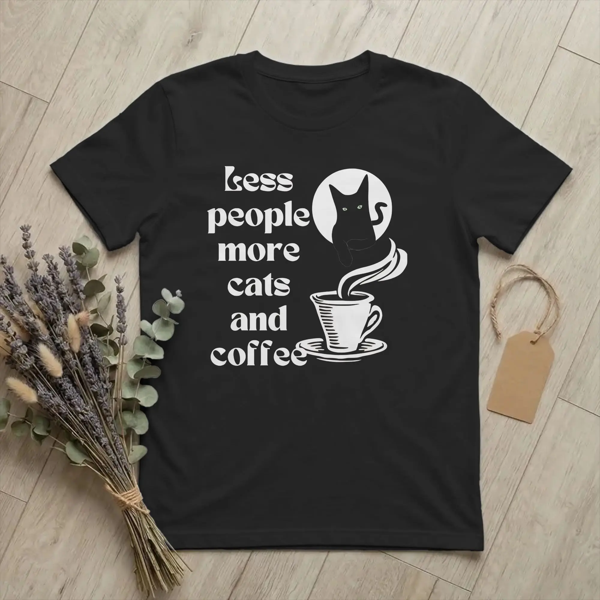 Funny More Espresso Less Depresso   Tshirts Men's Cotton Short Sleeve  Round Neck Summer Top Tee