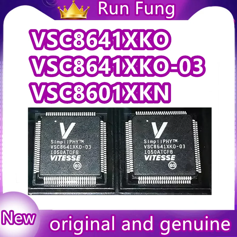 

VSC8601XKN VSC8641XKO-03 VSC8641XK0-03 QFP64 Новый оригинальный, подлинный, 1 шт./лот