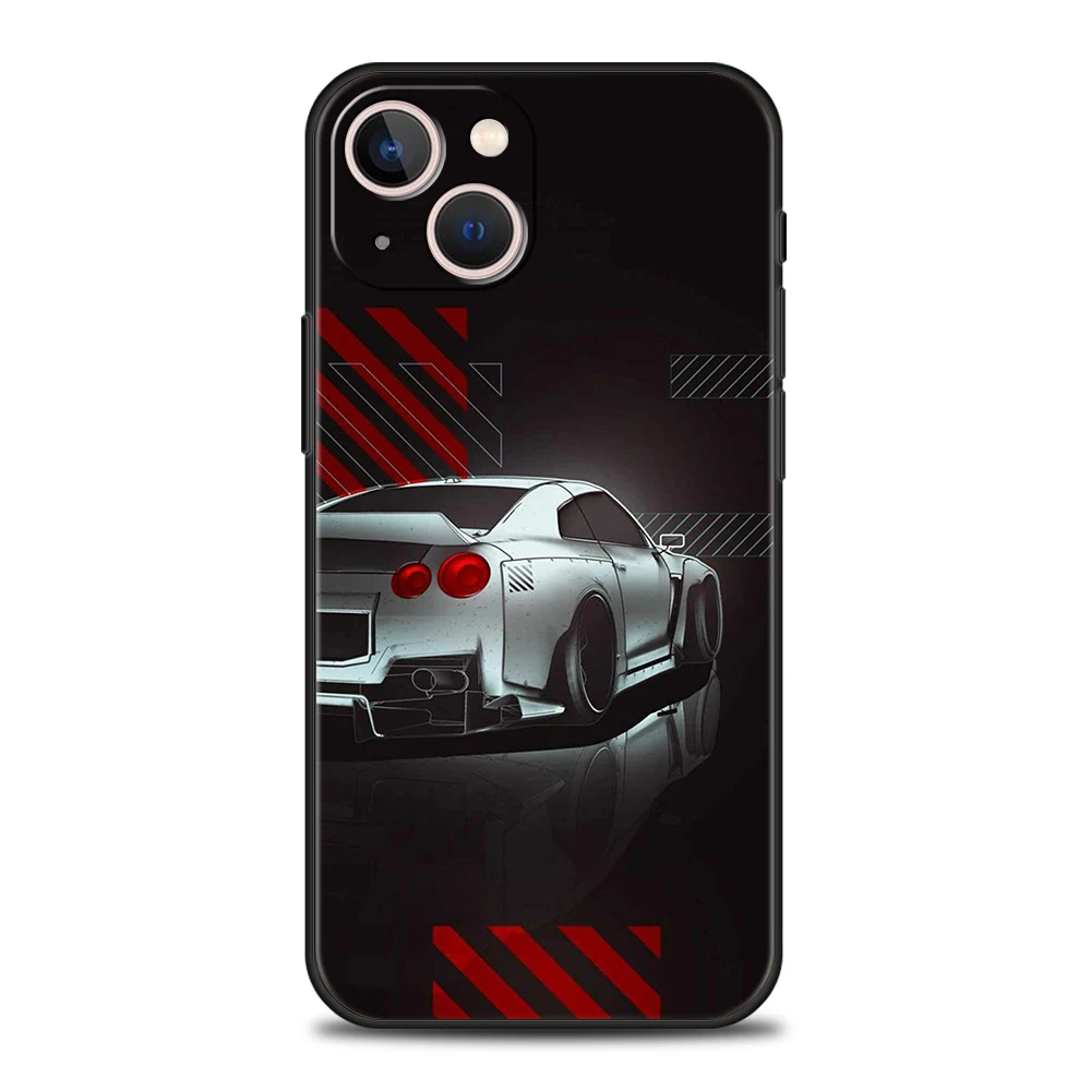 JDM Sports Cars Male Men Phone Case Cover for iPhone 16 15 14 13 12 11 Pro Max 7 8 Plus XR XS Silicone Fundas Shell Bags Capas