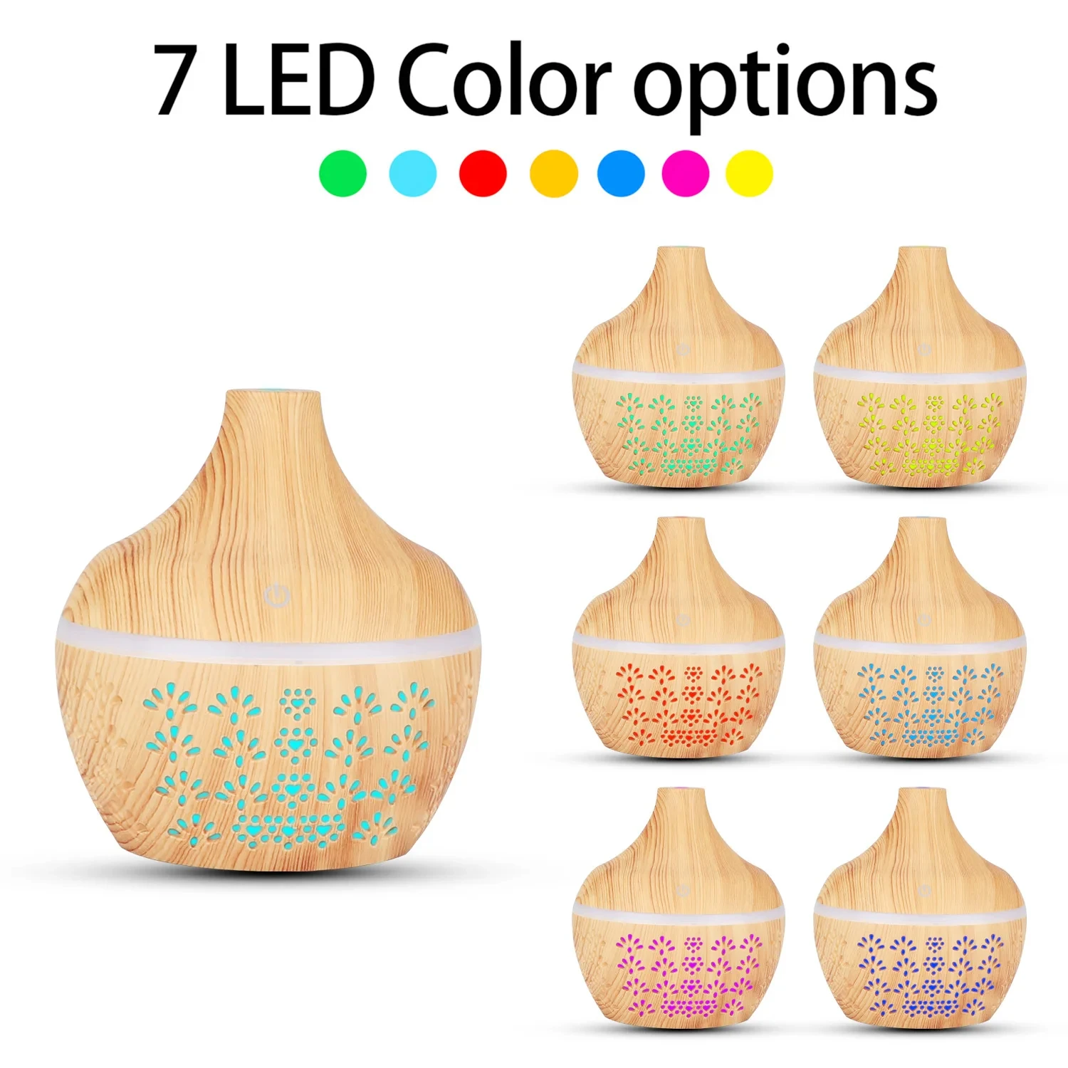 New Relaxing Stylish Modern USB Aromatherapy Humidifier - 300ml Essential Oil Diffuser for Bedroom, Enhances Serene Ambiance wit