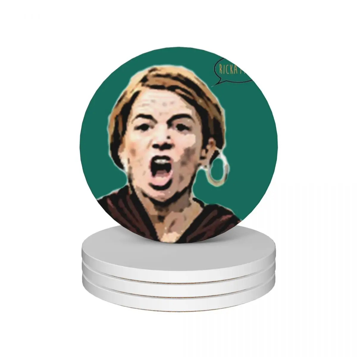 Bianca Jackson - EastEnders - Ricky!!! Ceramic Coasters (Set of 4) set cute anti slip Coasters