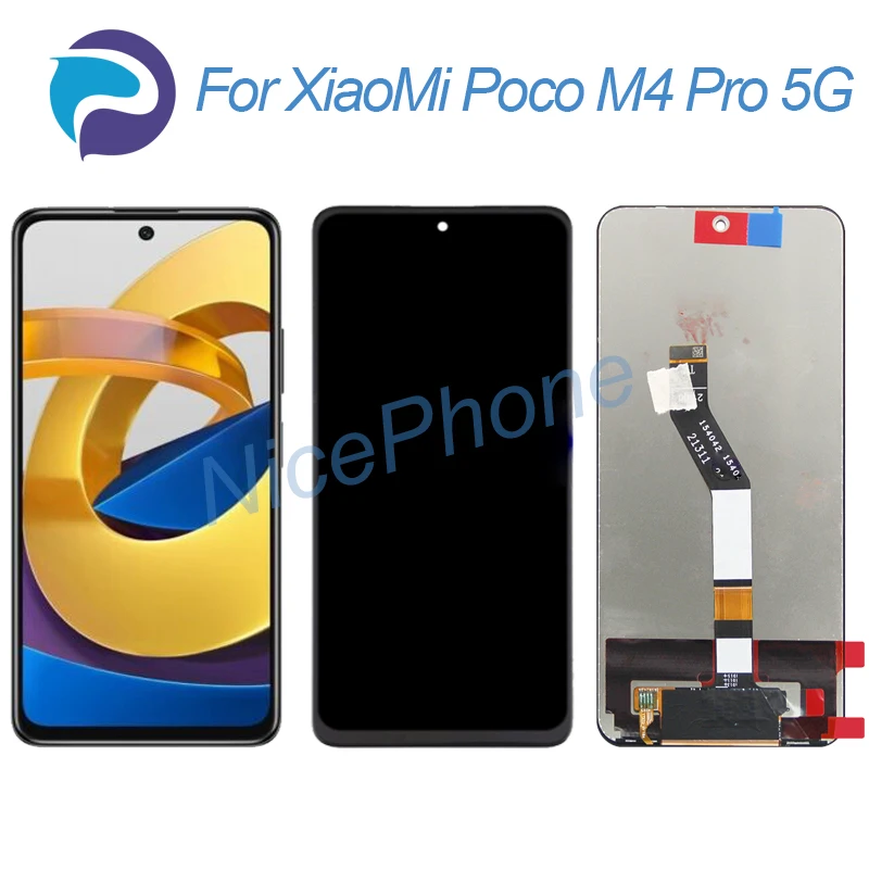 

For XiaoMi Poco M4 Pro 5G LCD Display Touch Screen Digitizer Replacement 21091116AG, MZB0BGVIN Poco M4 Pro 5G Screen Display LCD