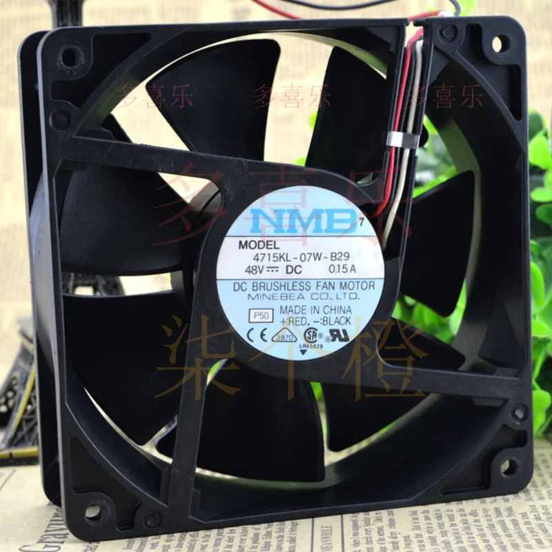 ZMZM 用 NMB 4715KL-07W-B29 48V 0.26A 12038 12cm シャーシ産業用冷却ファン