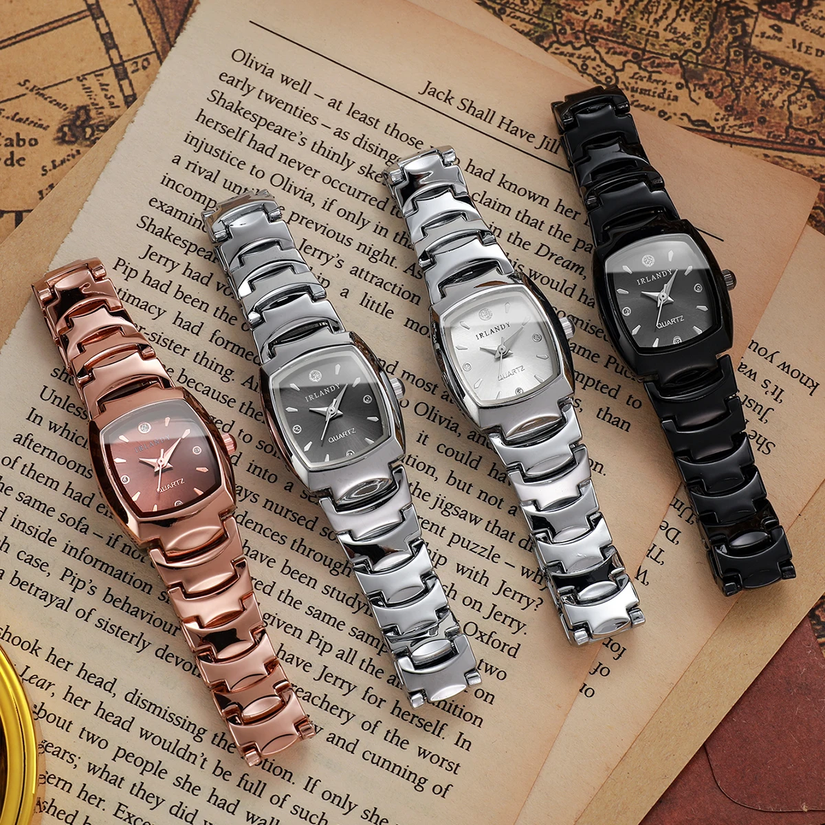 Elegant Square Analog Quartz Watch for Ladies