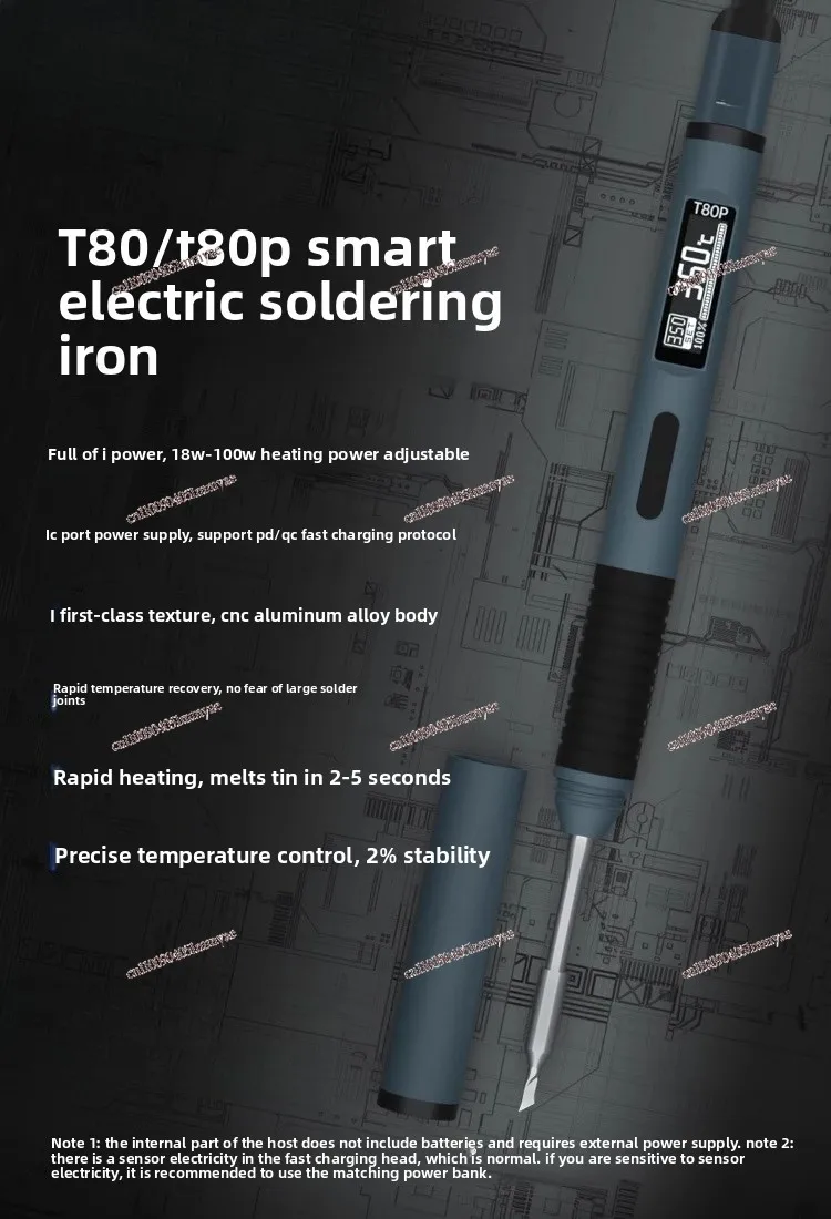 Intelligent electric soldering iron portable constant temperature welding table welding pen
