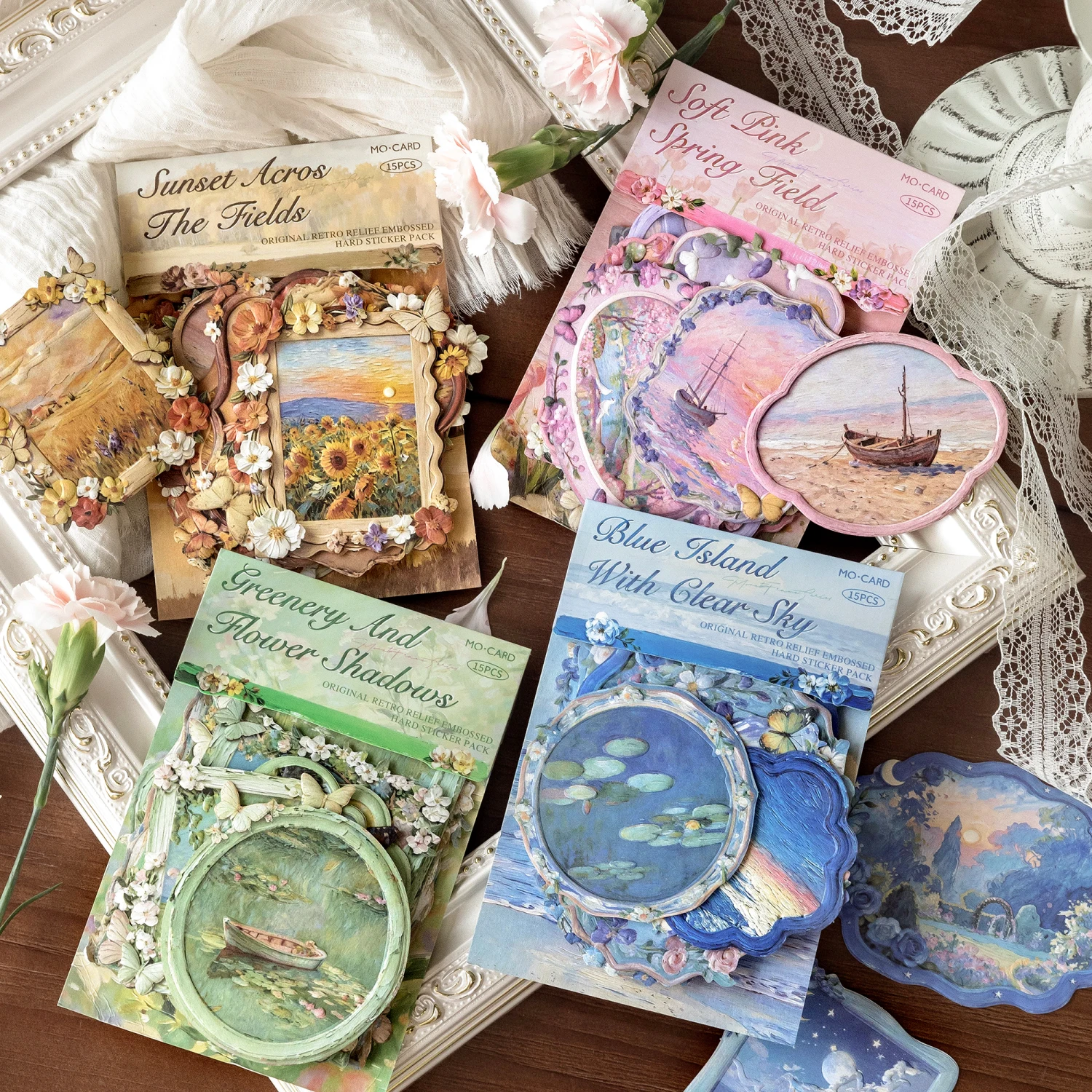 15sheets Scrapbook Collage Stickers for Hand Account Decoration Album Scrapbook Diary Stickers Junk Journal Stickers Day