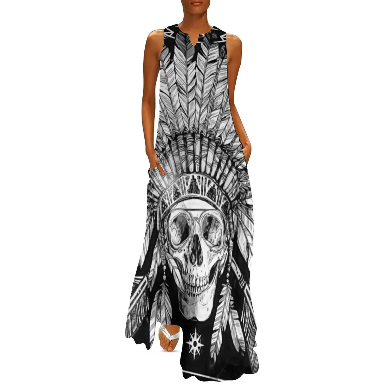 

The skull of the Incas Long Dress women long dresses women's evening dresses dresses ladies 2025 summer Dress