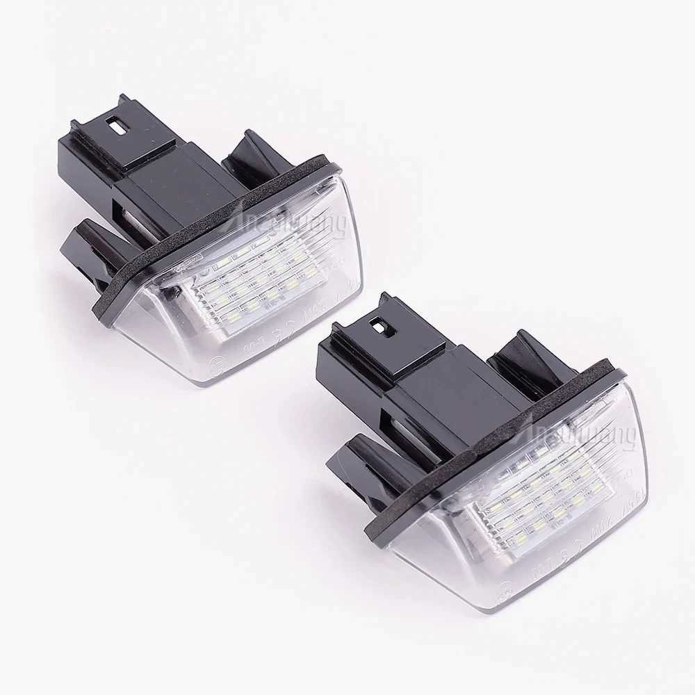 

ZV-LED License Number Plate Lamp Light For Peugeot 206 207 306 307 308 406 407 Partner Tepee Citroen C3 C4 C5 BERLINGO SAXO XSAR