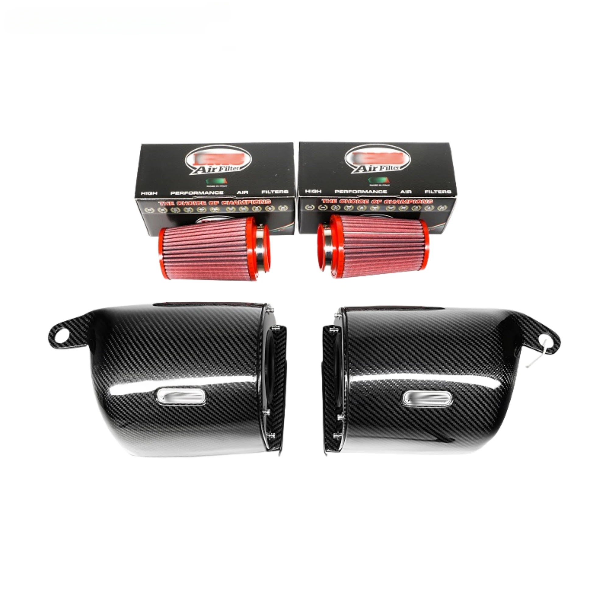 Collettore di aspirazione in carbonio secco di aspirazione efficiente per Jaguar XE XFL F-PACE 3.0T 2016-18 Versione da corsa Aspirazione filtro aria motore