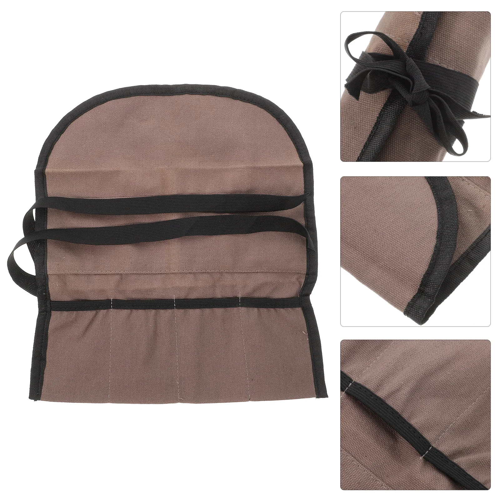 

2Pcs Tool Roll Canvas Organizer Heavy Duty Multi-Purpose Storage Bag Roll Up Canvas Pouch for Workshop Utility Tool Bags