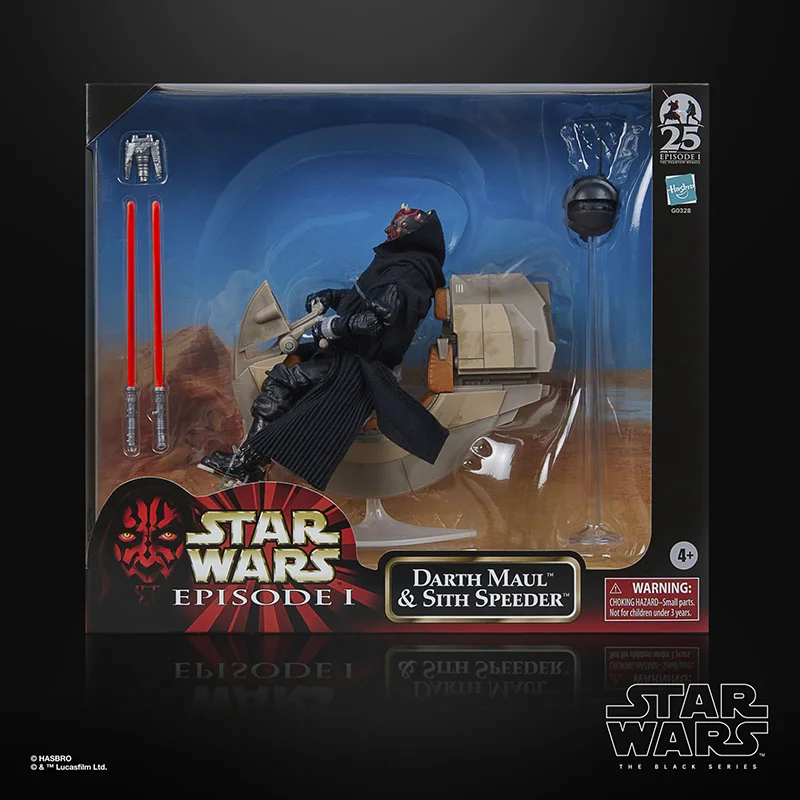 Hasbro Star Wars The Black Series Darth Maul & Sith Speeder 6 Inches 16Cm Original Action Figure Model Children's Toy Collection