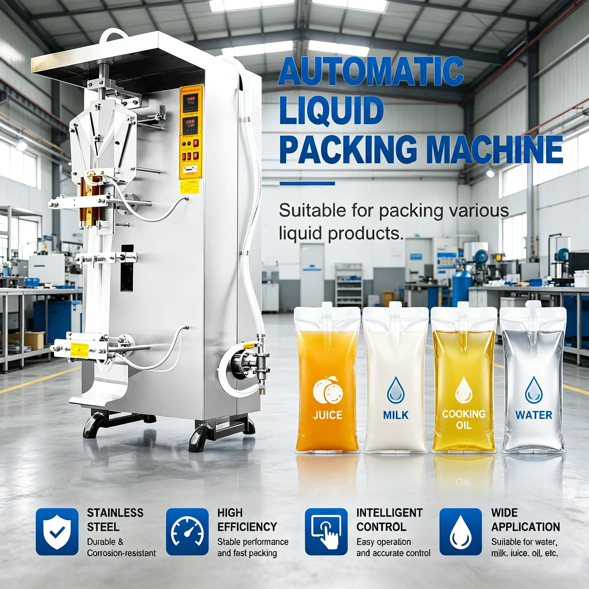 Automatic Plastic Drinking Pure Sachet Water Filling Making Packaging Machine Tomato Paste Filling Sealing Packaging Machine