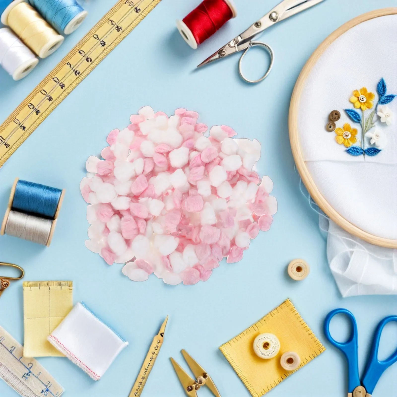 

500 шт. натуральных хлопковых помпонов, маленькие мягкие декоративные шарики для рукоделия, для DIY-проектов, творчества и школьных принадлежностей