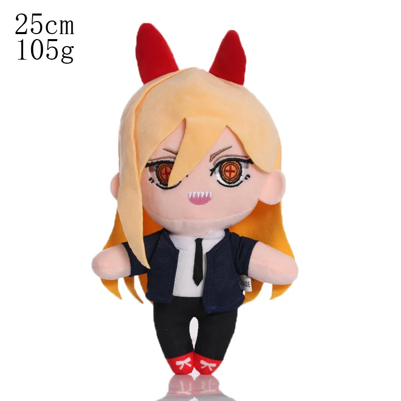 22 cm Anime Kettensäge Mann Plüsch Spielzeug Pochita Makima Denji Aki Power Plüsch Puppe Cartoon Weiche Stofftier für Kinder Weihnachten geschenke