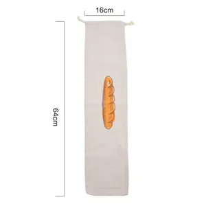 린넨 빵 가방 재사용 가능한 드로 스트링 대형 세척 가능한 저장 식품 액세서리 가정되지 않은 주방 주최자 8 최고의 판매용 빵 가방 -bread6