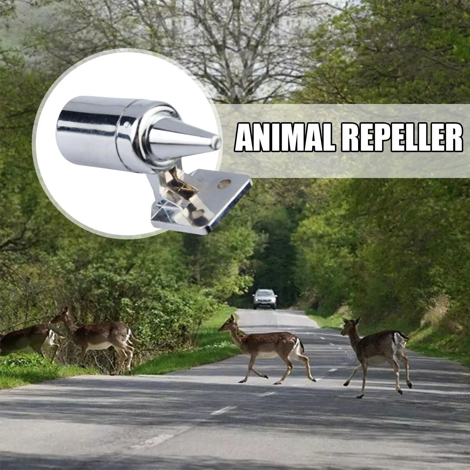 1PC Detachable Animal Repeller Ultrasonic Deer Snake Alarm Drive Device Power Safety Whistle Wildlife Alert Warning Sound W C4M9