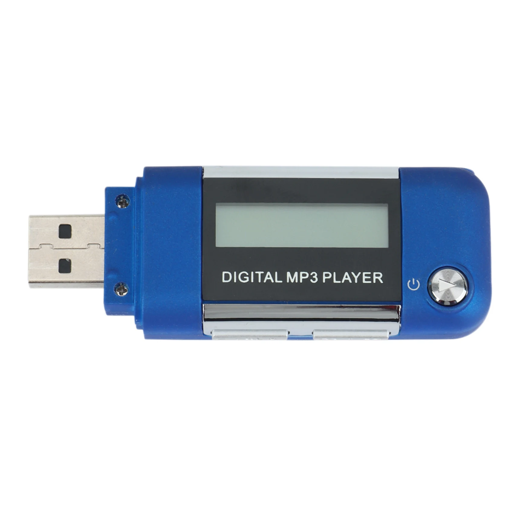 Mp3 Player 4GB U Disk Music Player Supports Replaceable AAA Battery, Recording (Blue)JAS