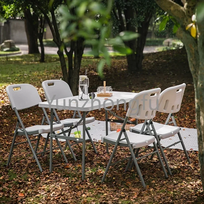 Plastikowa mesa na zewnątrz 6 stóp jadalna stół składany bankietowa impreza piknikowa składana i krzesło na imprezy