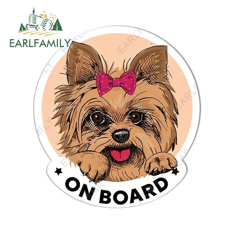 EARLFAMILY 13 cm x 11,9 cm für Pomeranian On Board Autoaufkleber Kofferraum Motorrad Aufkleber Campervan Lustige Graffiti Vinyl Car Wrap