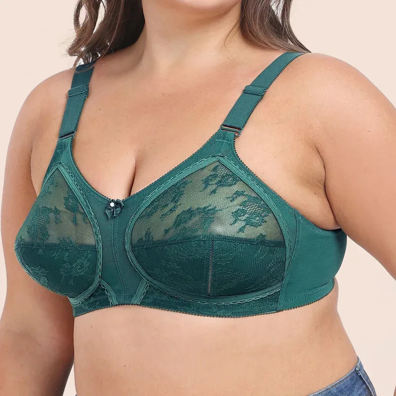 

Зеленый D E F 75 80 85 90 95 100 105 110 115 Stick On Bra Full Cup Plus Size Lingerie Бюстгальтеры для женщин Brasier Mujer Brassiere Femme