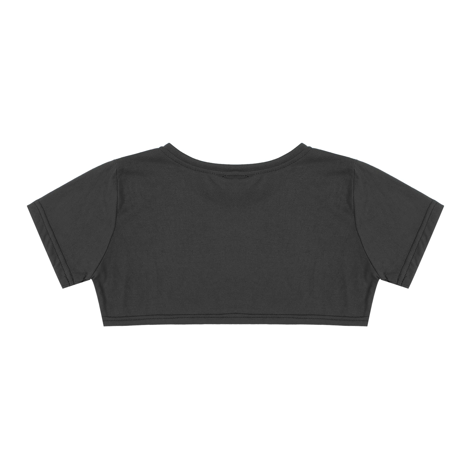 Heren Casual Effen Kleur Crop Tops Met Korte Mouwen En Korte Mouwen T-Shirt Effen Kleur Gym Muscle Tees Rave Party Outfit Clubkleding